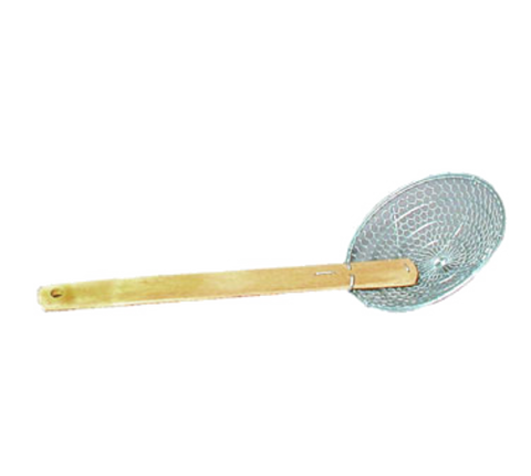 Town 42617 Galvanized Coarse Mesh Skimmer with Bamboo Handle
