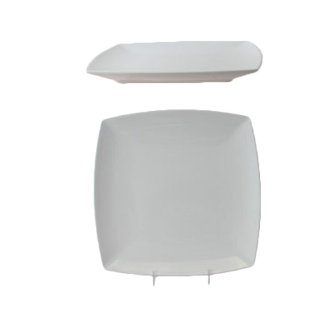 29010WT Thunder Group 10" Classic White Melamine Square Plate-Thunder Group