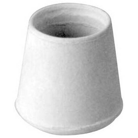 AllPoints 1211041 White Rubber Crutch Tip for 1" OD Tubing