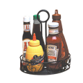 WBCC8 American Metalcraft 7-3/4" Dia. x 9"H, Ironworks® Condiment Rack - Each-American Metalcraft