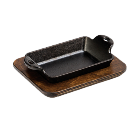 Lodge Manufacturing UMSRC 7.43 x 5.93 Inch Rectangular Walnut Wood Underliner