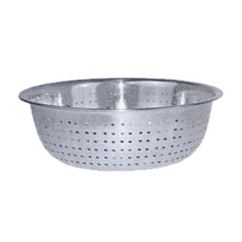 Winco CCOD-13S 13" Stainless Steel Chinese-Style Colander with 2.5mm Drain Holes, 9 Qt