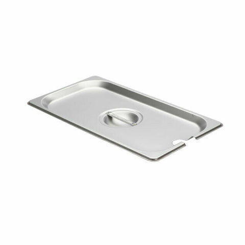Libertyware 5130S 1/3 Size Flat Notched Stainless Steel Steam Table Pan Cover