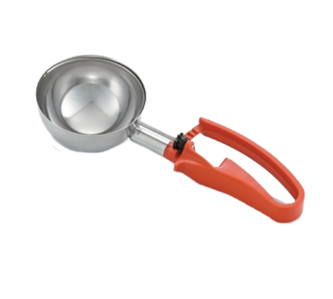 47388 Vollrath #4 (8 Oz.) Orange Squeeze Handle Disher