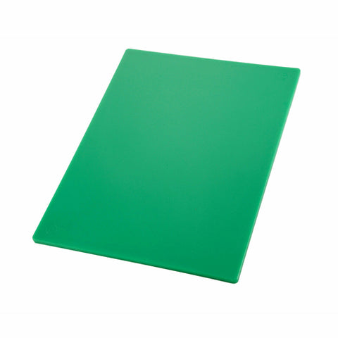 Winco CBGR-1520 HACCP Color-Coded Green Polyethylene Cutting Board, 15" x 20"
