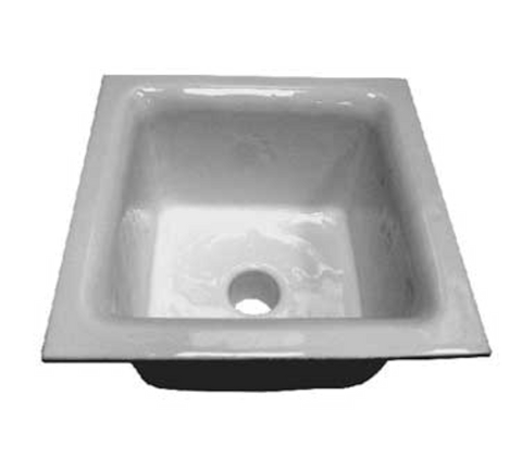 GSW USA FS-1262 12" x 12" x 6" Drop-In Cast Iron Floor Sink with Dome Strainer