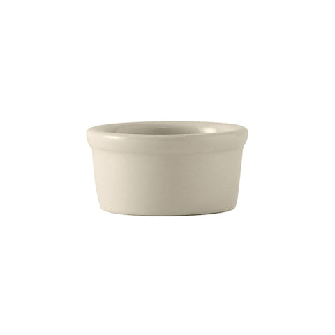 Tuxton China BEX-025 DuraTux 2-1/2 oz. Ceramic Ramekin / Sauce Cup