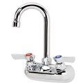 10-400L Krowne 4" Silver Series Faucet, 3.5" Gooseneck Spout-Krowne Metal