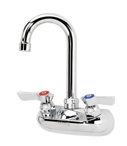 10-400L Krowne 4" Silver Series Faucet, 3.5" Gooseneck Spout-Krowne Metal