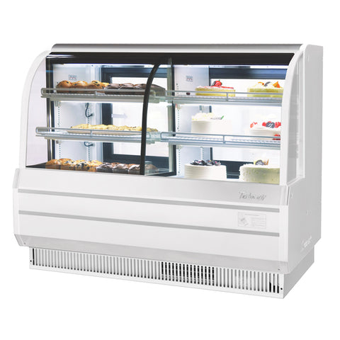 Turbo Air TCGB-60CO-W(B)-N Curved Glass Combination Dry and Refrigerated Bakery Display Case