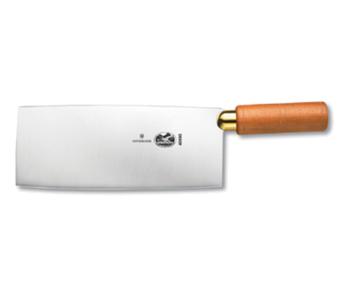 7.6059.8  Victorinox 8" x 3" Curved Chinese Cleaver w/ Walnut Handle