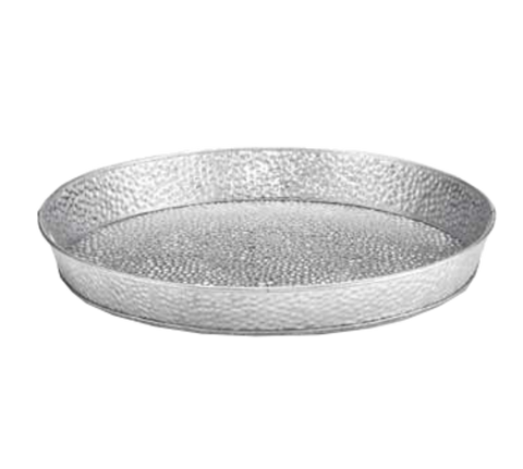 GP10 Tablecraft 10-1/2" Galvanized Steel Round Platter