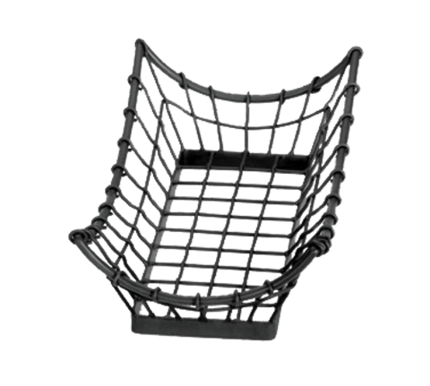 TableCraft GM1608 Grand Master Rectangular Black Metal Wire Basket, 15" x 8" x 4-1/4"