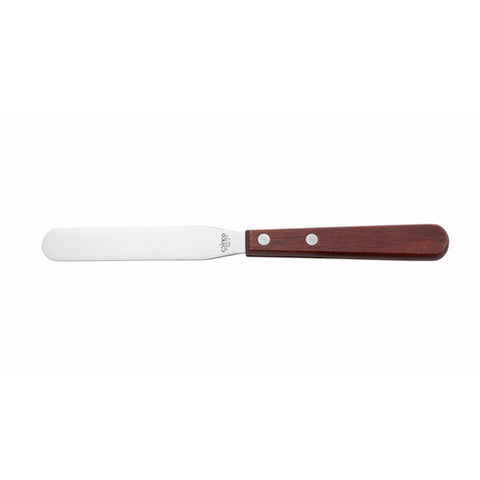 TNS-4 Winco 4" x 3/4" Bakery Spatula w/ Wood Handle