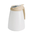 748A Tablecraft 48 Oz. Polyethylene All Purpose Dispenser w/ Almond ABS Top-Tablecraft Products