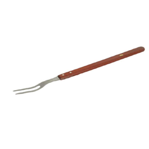 Thunder Group SLTWPF021 21" Stainless Steel 2-Prong Pot Fork with Riveted Wooden Handle