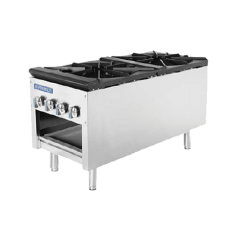 TASP-18-D Turbo Air 2-Burner Stock Pot Range-Turbo Air