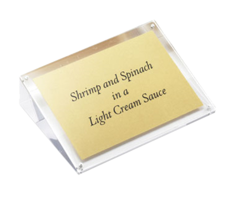 TableCraft ACHS46 Angled Rectangular Magnetic Card Holder