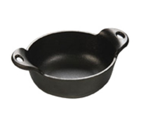 HMSB Lodge 12 Oz. Pre-Seasoned Heat-Treated Cast Iron Round Mini Server