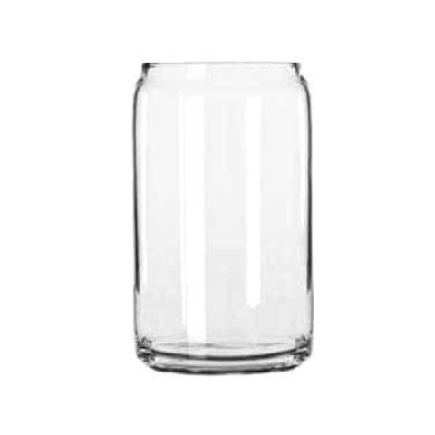 Libbey Glass 209 Can Glass Tumbler, 16 oz., Clear