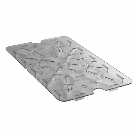 Cambro 1826DSCW135 Camwear Clear Polycarbonate Food Storage Box Drain Shelf