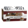 C414-4 Tablecraft 14 Oz. Teardrop Glass Syrup Dispensers-Tablecraft Products