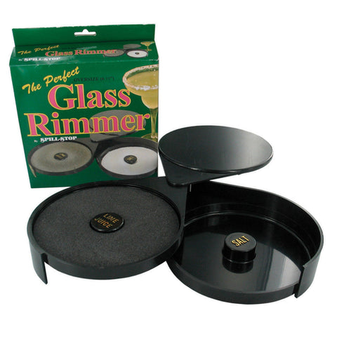 Spill-Stop 442-00 2-Tier Glass Rimmer with Salt and Lime Juice