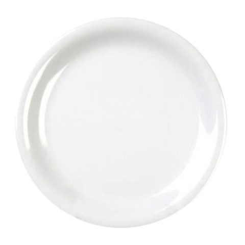 Thunder Group CR110W 10.5" White Melamine Narrow Rim Plate