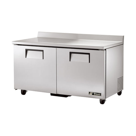 True Manufacturing TWT-60-HC 60" 2-Door Worktop Refrigerator with Hydrocarbon Refrigerant