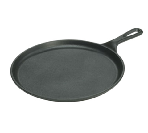 Lodge L9OG3 10.5 Inch Pre-Seasoned Cast Iron Round Griddle