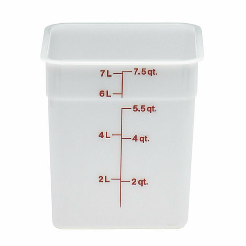 White Square Food Containers 