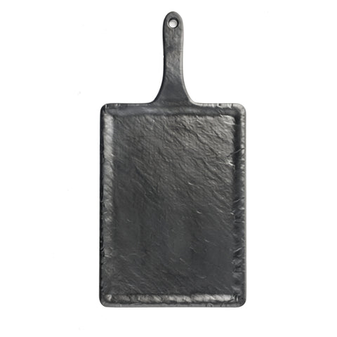 TableCraft MSP3618 Frostone Rectangular Faux Slate Melamine Serving Paddle, 9 3/4" x 7"