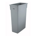 PTC-23SG Winco 23 Gallon Gray Rectangle Slim Trash Can-WINCO