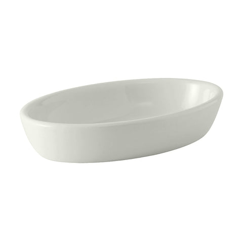 Tuxton China BPK-240 24 oz Porcelain White Oval Baker