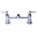B-0220-CR-LN T&S Brass 8" Deck Mount Mixing Faucet w/ Ceramic Cartridges & Less Nozzle-T&S Brass