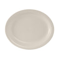 TNR-014 Tuxton Nevada 13-1/4" x 10-1/2" Eggshell Narrow Rim Oval China Platter-Tuxton China