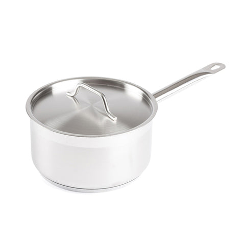 SSSP-3 Winco 3 Qt. Stainless Steel Sauce Pan w/ Lid-WINCO