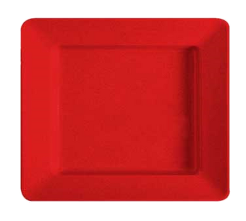 ML-11-RSP GET 12"L x 10"W x 3/4" Deep, Red Sensation Plate - Each-GET ENTERPRISES
