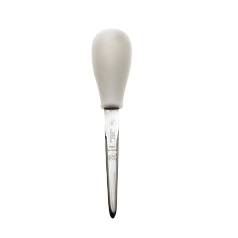 Mercer Culinary M33029A 4" Boston Style Oyster Knife with White Polypropylene Handle