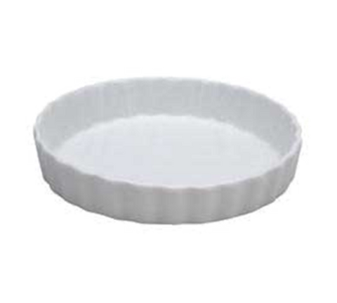 Vertex China ARG-Q5 Market Buffet Fluted Quiche Dish, 6 oz, Bright White Porcelain