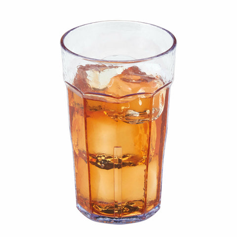 Cambro LT10152 Laguna 10 oz Clear SAN Plastic Hammered Tumbler