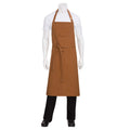 ABCKV003NTM0 Chef Works 40"L x 39"W Rockford Chefs Bib Apron-CHEF WORKS