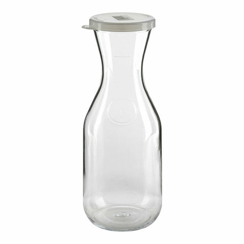 Cambro WW250135 CamView Camliter 8.5 oz. Clear Tritan Plastic Beverage Decanter with Lid