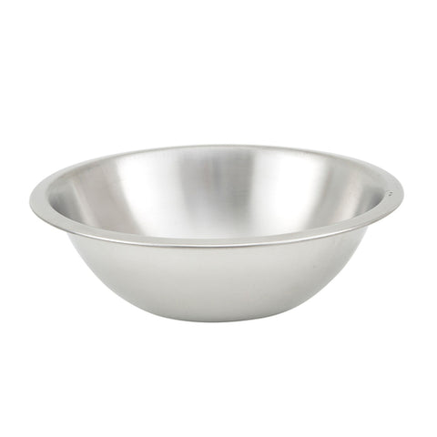 Winco MXHV-150 1.5 Qt Shallow Heavy-Duty Stainless Steel Mixing Bowl