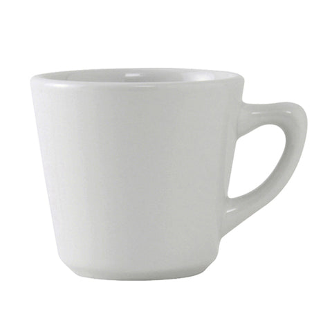 Tuxton China ALF-075 7.5 oz Alaska/Colorado Bright White Tall China Cup
