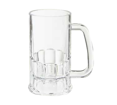 G.E.T. Enterprises 00084-1-SAN-CL Clear 12 oz. SAN Plastic Beer Mug with Handle