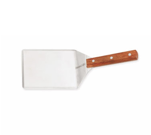 Mundial 4688M 6" x 5" Hamburger and Meat Turner Spatula with Wood Handle