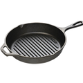 L8GP3 Lodge 10-1/4" Pre-Seasoned Cast Iron Grill Pan-Lodge Manufacturing