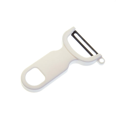 Mercer Culinary M33071WHB 4" White Y-Peeler with High Carbon Steel Blade