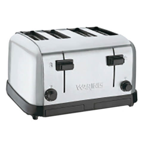 Waring WCT708 Medium-Duty 4-Slot Commercial Toaster, 1800W